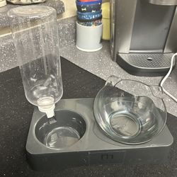 Cat Feeder/water Bowl