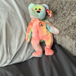 Extremely rare beanie baby named peace