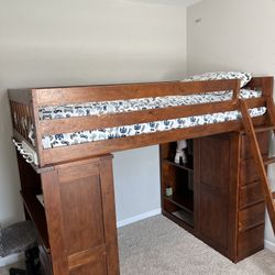 bunk bed solid wood 