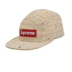 SUPREME BOUCLE CAMP CAP TAN
