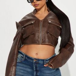Leather Jacket XL 