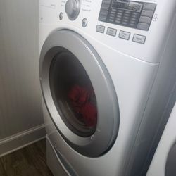 LG WASHER AND DRYER WITH STANDS
