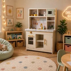 New! My Sweet Love Play Kitchen (Includes 10 Accessories)