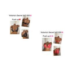 New Bra Victoria Secret Size 34D Push Up❤️❤️❤️firm Price