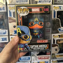 Captain America Funko Pop Black Light Marvel 