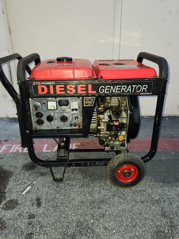 ETQ Diesel Generator 178f 296cc 5kw