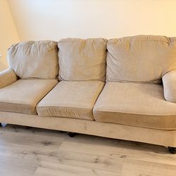 Beige 3-Seat Sofa