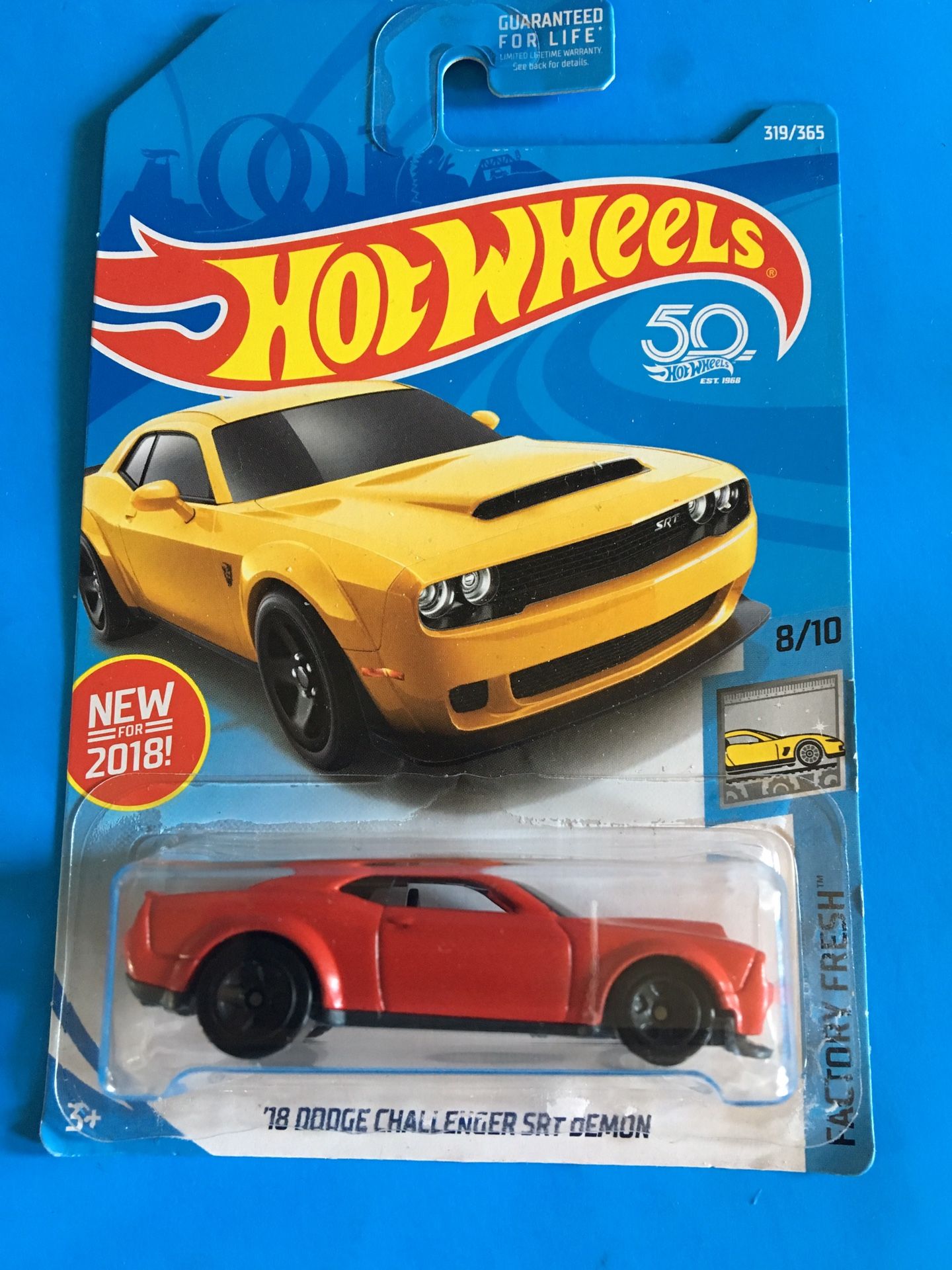 Hot Wheels Custom β18 Dodge Challenger SRT Demon (Red Color)