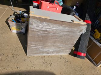 Locking gray cabinet. New, never used.