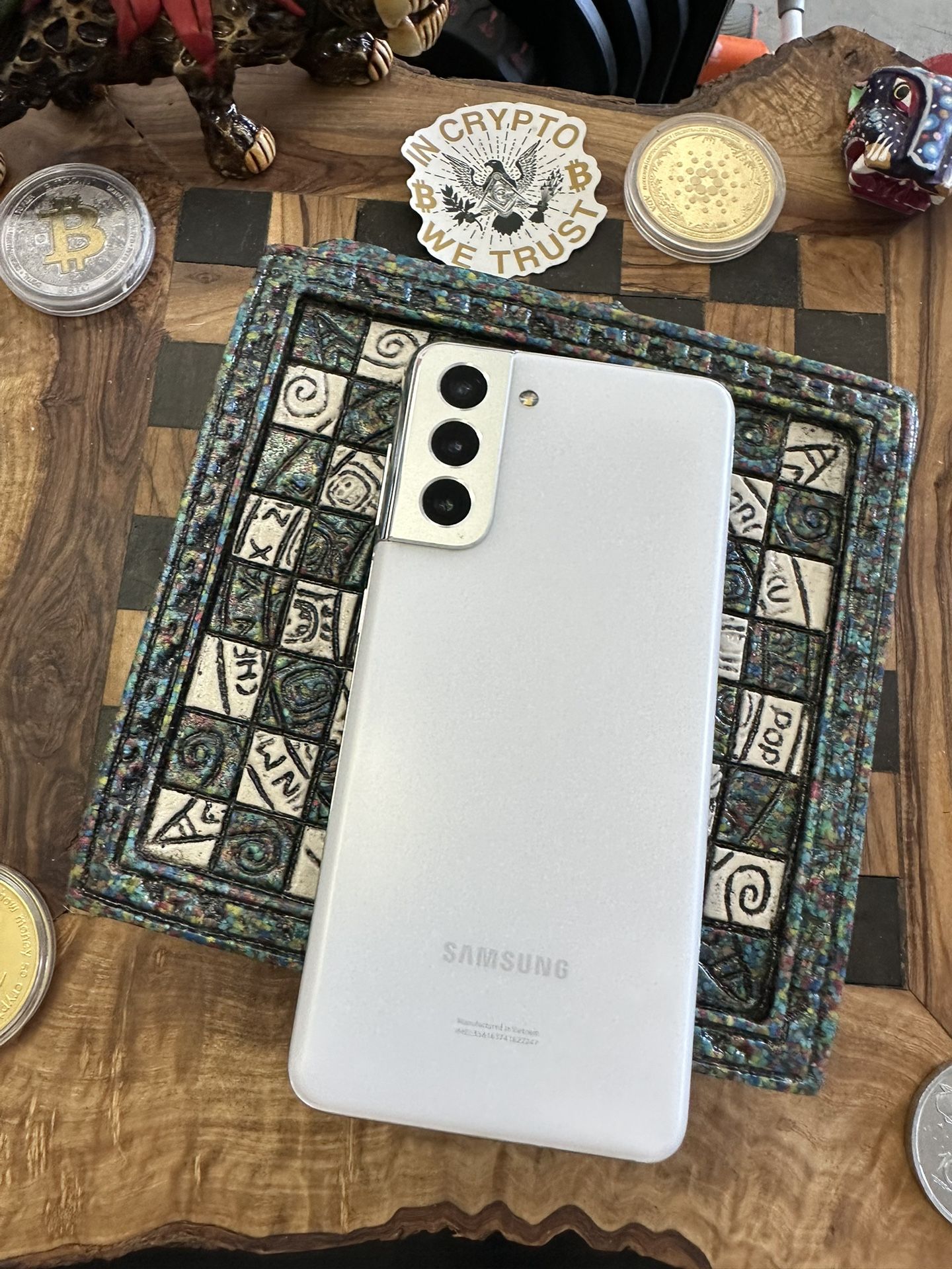 Samsung Galaxy S21 128GB Silver T Mobile Or Metro Simcard