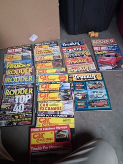 Vintage Car Magazine Lot – Hot Rod, Truckin', Car Exchange