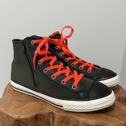 Converse Shoes Juniors Size 5 All Star Side Zipper Skate Hip Hop Green 655128c
