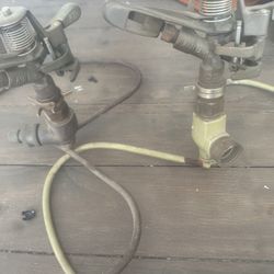 Vintage Rainbird Brass Impact #35 Sprinklers Lot Of 2