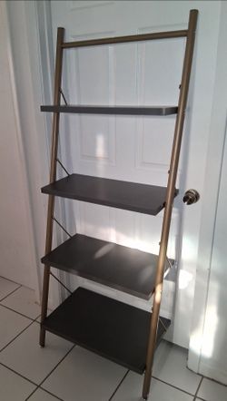 Nova 64.12 in 4 shelf ladder bookcase $30 FIRM