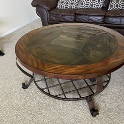 Coffee Table With Side Table
