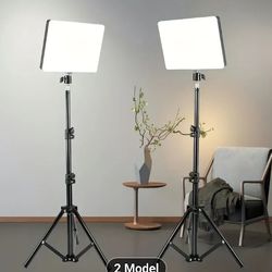 10-Inch Square LED Ring Light Kit with Adjustable
Tripod Stand (43.3inch) And Phone Holder,
Adjustable to 3 Colors - USB Powered| Suitable for
Home, V