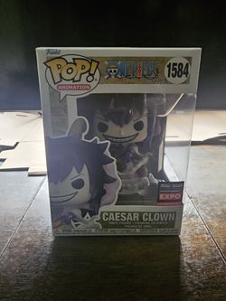 Funko Pop Caesar Clown #1584 C2E2 Shared Sticker Exclusive One Piece 