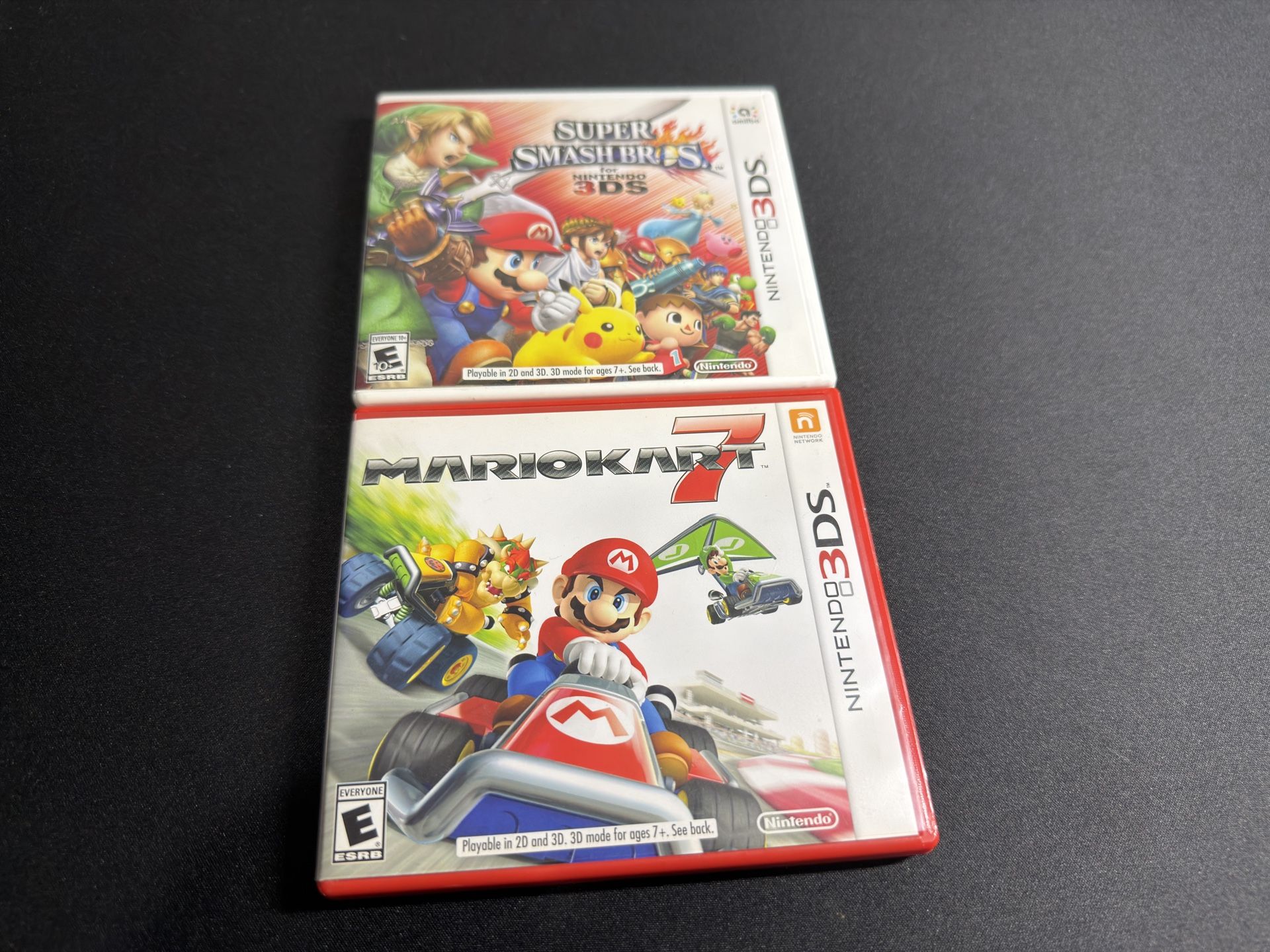 Nintendo 3DS Games Mario Kart 7 & Super Smash Bros