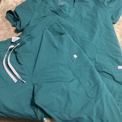 Figs Scrubs Hunter Green