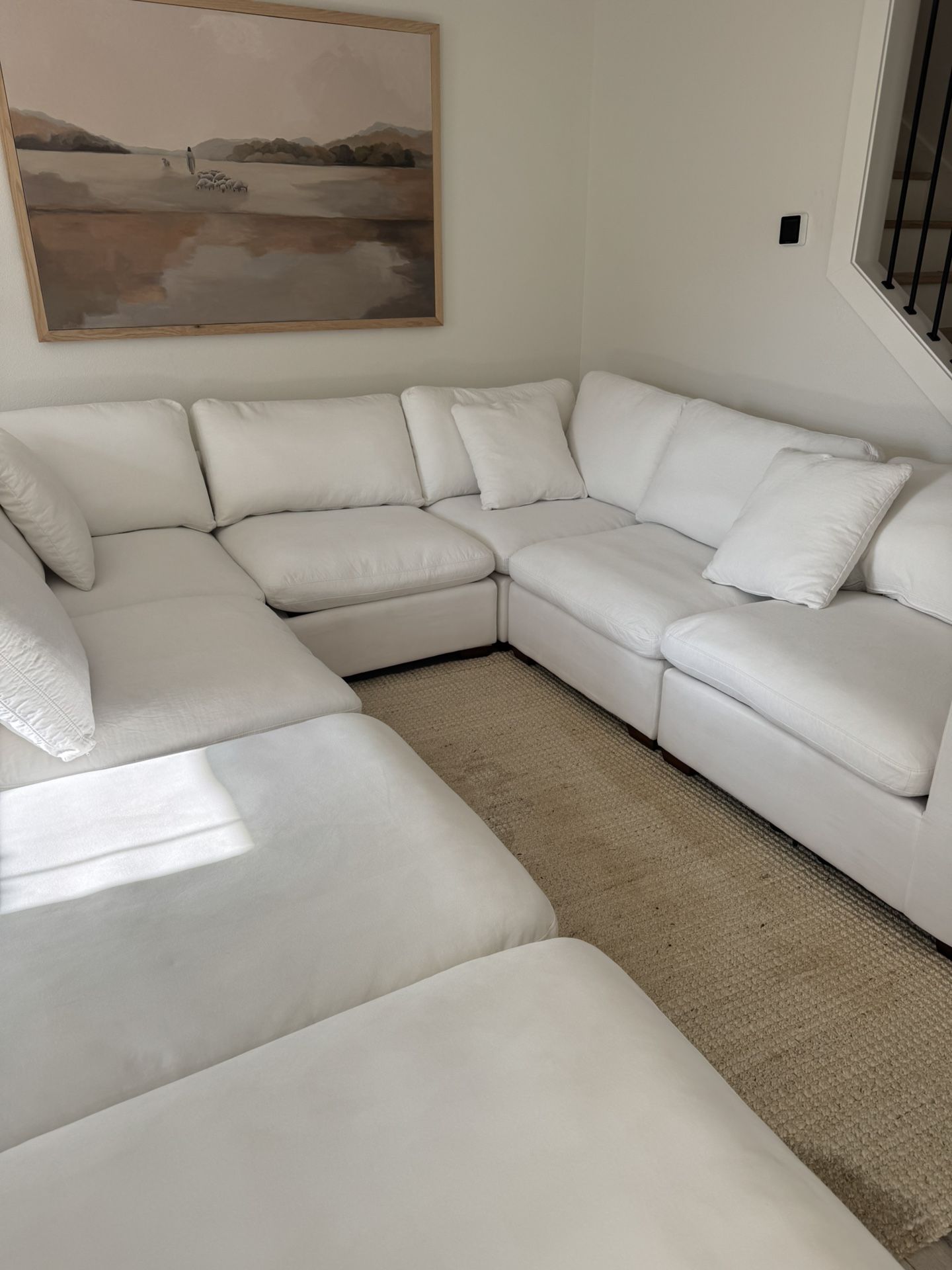 white sofa