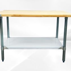 NSF Maple Wood Top Worktable 48W x 24D x34H ins WTSG-2448-M