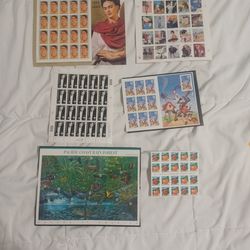 6 Sheets of 1999 & 2000 Stamps - New
