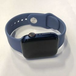 Apple Watch Series 6 - 44 mm Blue Aluminum Case (Unlocked) Smartwatch Excellent 