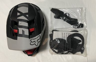 2017 Fox Proframe Helmet MIPS Bike Matte Black Gray Red M 56-58CM / Great Condition!