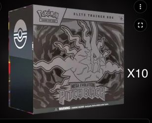 Pitch black ETB case of 10