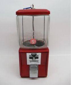 Antique Vintage Northwestern Gumball Machine With Keys