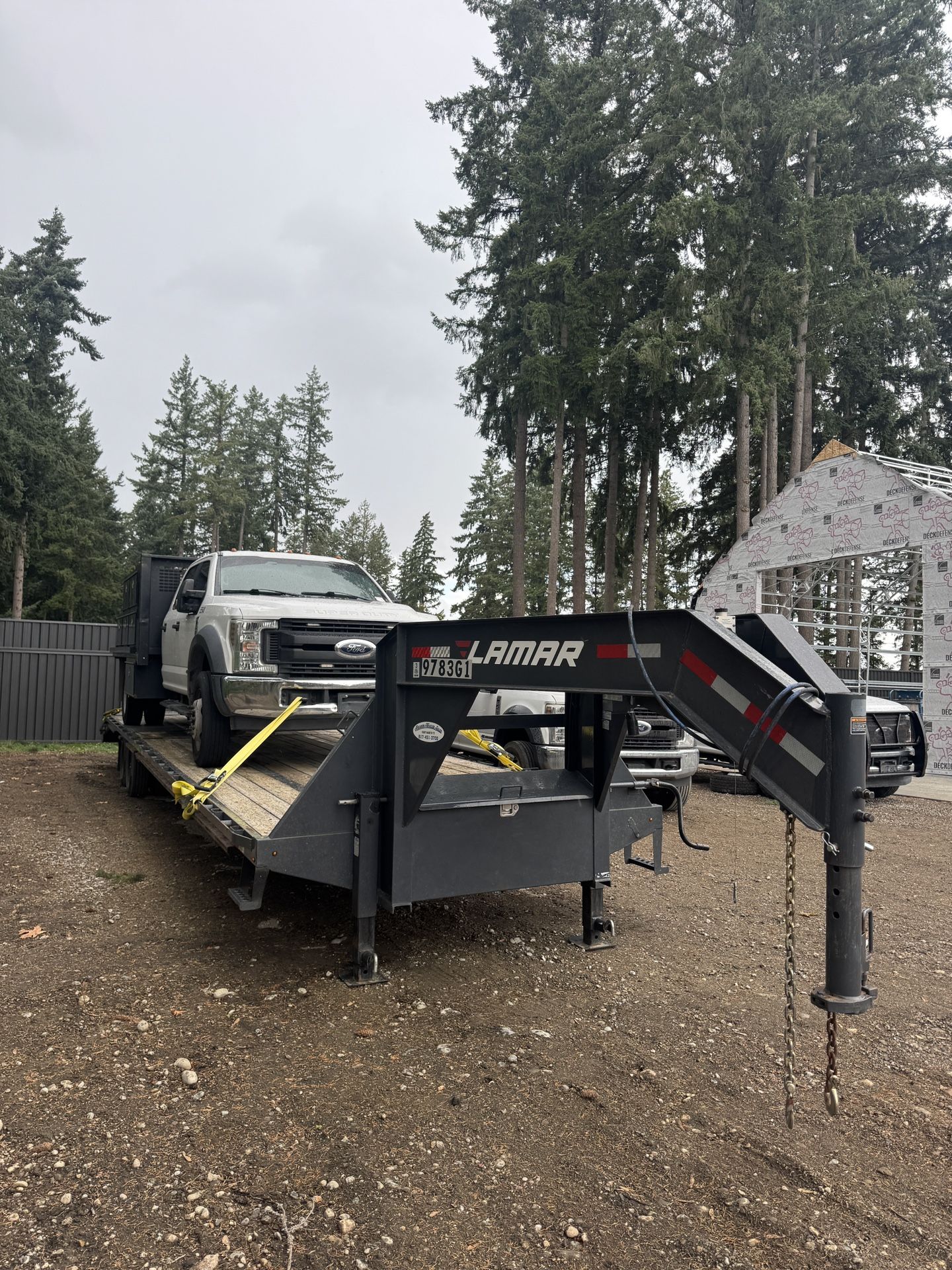 2023 Lamar 102X40 25K Tandem Dual Gooseneck Flatbed Hotshot Trailer Fully Loaded