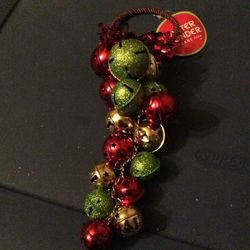 New with Tag...Metal Cluster Round Jingle Bells Door Knob Hanger