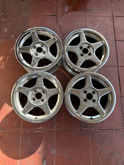 Set of 4 Chrome 5-Spoke Alloy Wheels