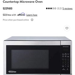 Panasonic 1200 Stainless Steel Microwave Oven 1.3 Cu