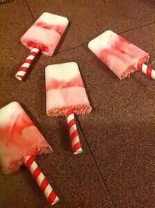 Kids peppermint candy cane soap pops all natural ingredients