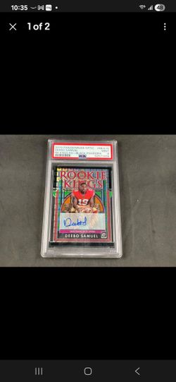 Deebo Samuels Rookie Card Auto Black Pandora 1/10