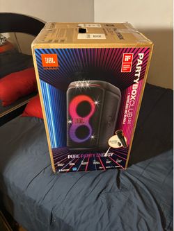 JBL Partybox Club Live Portable Bluetooth Wireless Party Speaker - LED Lights, Wireless Microphone, Bass Boost