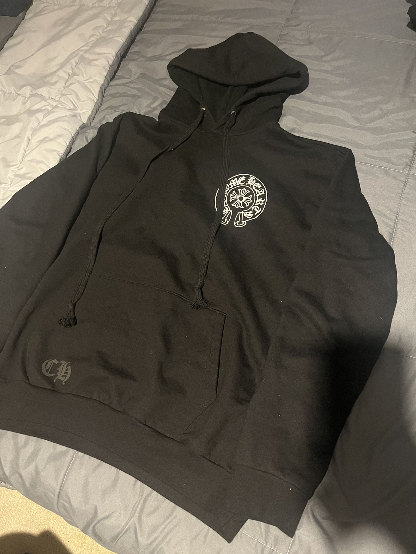 Chrome Hearts black and white hoodie