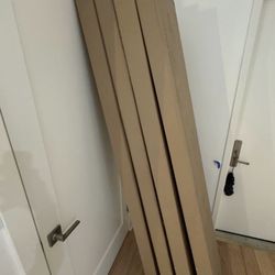 Four 2 Single Panel Shaker Style Bifold Closet Door (primed)