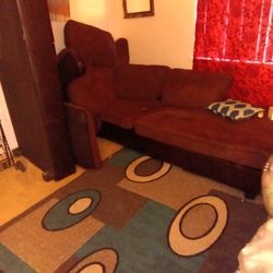 3 Piece Sectional And Rug Included 