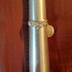 925.Silver Diamond Chips Ring 