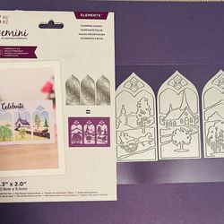 Beautiful 3pc Charming Church Triptych Die Cut Set