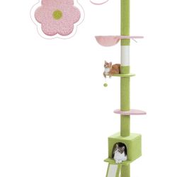 Green Pink Cat Tower 