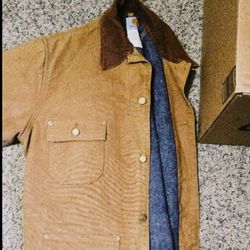 Carhartt Lined Detroit Work Jacket Duck Canvas Size 42 Regular *VINTAGE*