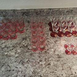 Real  Lead Crystal antique set of 40 pieces 