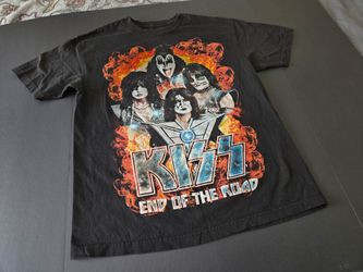 Kiss The End Of The Road -Shout It Out Loud- Glendale World Tour T-Shirt Large