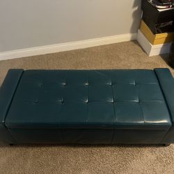 Dark Teal Ottoman