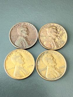 4 of the 1930 Wheat pennies
