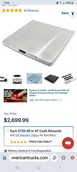 Truck bed fiberglass cover