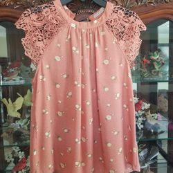 Women's Size Large Floral Blouse